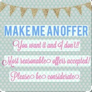 Make me your best offer